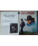 John Anderson 3 Pc Collection Big Program + Button + Fan Newsletter Coun... - $556.92 MXN