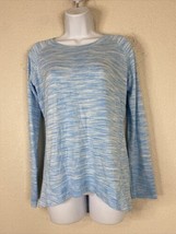 Champion Womens Size S Blue Heathered Knit Shirt Long Sleeve - £5.25 GBP