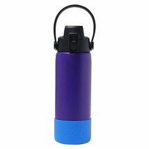 Aquatix Double Wall Insulated 21 Ounce Purple Bottle with Silicon Shock Scratch  - £18.16 GBP+