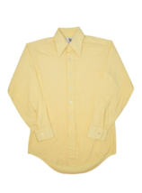 Vintage TG&amp;Y Golden Shirt Mens M Yellow Long Sleeve Button Up Point Coll... - $19.20