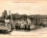 Vtg Postcard 1914 Taintrux France Ruins At Center of Village After Bombi... - £8.36 GBP