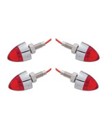 Red LED Light Bullet Spike Mini License Plate Frame Fasteners Bolt Nut S... - $23.81 CAD