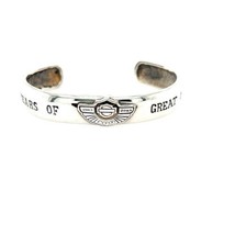 Harley Davison Sterling Silver cuff Bracelet 18.2g - £74.42 GBP