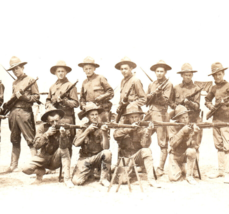 WWI Era Army Soldiers Rifles Bayonets Real Photo Postcard RPPC - £15.08 GBP