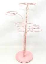 Fresh Egg Holder for 10 Eggs Pink Metal Counter Storage 12 inches US Sel... - $12.80