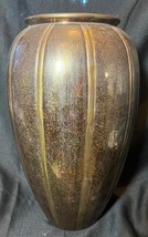 Vintage Brass Metal Designer Vase Rosenthal-Netter India 15 Inch High Mo... - $4,283.89 MXN