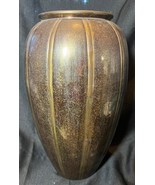 Vintage Brass Metal Designer Vase Rosenthal-Netter India 15 Inch High Mo... - $308.50 CAD