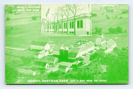 Hoard&#39;s Dairy Farm Aerial View Wisconsin WI UNP Unused Chrome Postcard E16 - £3.06 GBP