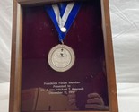 Villanova President’s Forum Medal In Display Case Pennsylvania Presented... - $44.99