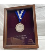 Villanova President’s Forum Medal In Display Case Pennsylvania Presented... - $44.99