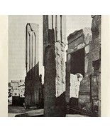 1942 Egypt Heraldic Plants of Karnak Historical Print Antique Ephemera 8... - $27.41 CAD