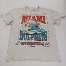 Vintage Miami Dolphins 1984 AFC Champions Graphic T-Shirt NFL Team Apparel Sz L image 9