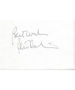 Peter Duchin Signed 3x5 Index Card B - £19.46 GBP
