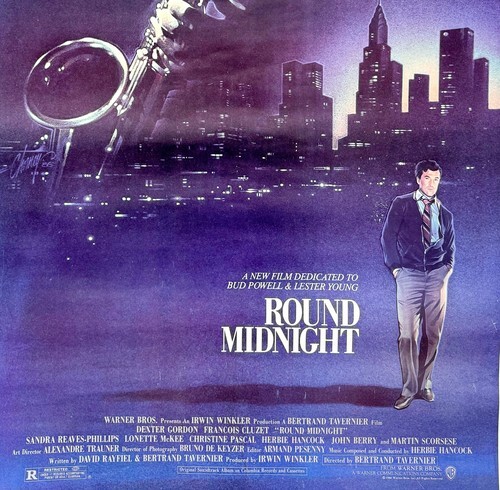 Round Midnight Official Movie Poster 1986 Herbie Hancock Scorsese 41 x 27" Clst Item image 3