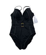 Bleu Rod Beattie Swimsuit 8 Black Fine Line Belted One Piece Underwire R... - €34,03 EUR