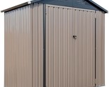 Arrow Sheds 6&#39; x 4&#39; Outdoor Steel Storage Shed, Tan - $592.99
