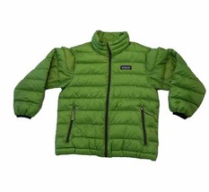 Patagonia Kids Down Sweater Full Zip Duck Down Insulation Green Kids XS Pockets - £54.13 GBP