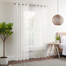 Modern Sheer Voile Light Filtering Grommet Window Curtains For, 54 In. X... - $43.93