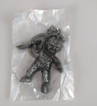 New Child&#39;s Play Chucky Halloween Dark Silver Metal Keychain - $6.92
