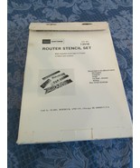 Vtg Sears Craftsman Wooden Sign 5 Styles Router Stencil Set # (9) 2518 - $24.83