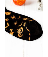 Black Spooky Season Halloween Element Print Socks - $77.91 MXN