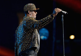 R Kelly Performances BET Experience Full Gold Spiked Studded Leather Jacket 2019 - £349.46 GBP