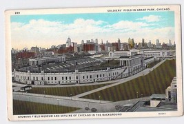 Postcard IL Illinois Chicago Soldier Field Grant Park Field Museum Skyli... - £4.70 GBP