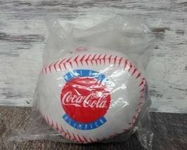 Coca-Cola Mini Bola Olimpica Atlanta 1996 Olympics Plush Baseball Toy - $9.79