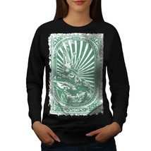 Wellcoda King Frog Toad Vintage Wise Womens Sweatshirt - £27.90 GBP+