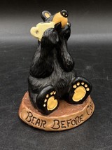 2013 Big Sky Carvers Montana Bearfoots Bear Before Coffee Figurine - $564.33 MXN