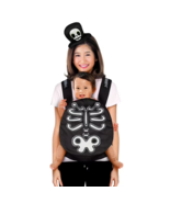 Way to Celebrate Skeleton Halloween Baby Carrier Cover and Headband - $30.35 CAD