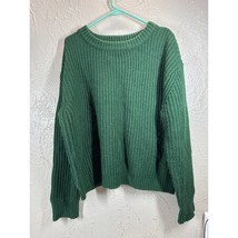 Showpo Vintage Dark Green Acrylic Crew Neck Sweater Womens Size 6 - $408.81 MXN