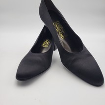 Salvatore Ferragamo Women Shoe Cranny Size 9.5 4A Black Heel Pump - $65.41