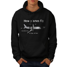 Wellcoda How Planes Fly Mens Hoodie, Magic Casual Hooded Sweatshirt - £25.79 GBP+