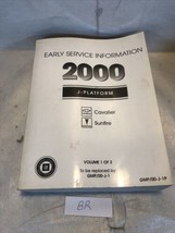 2000 Service Shop Manual GM Factory OEM Chevy Cavalier Pontiac Sunfire  Vol# 1 - $9.90