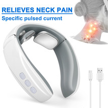  Electric Cervical Neck Pulse Massager Shoulder Muscle Relax Pain Relief Therapy - £11.14 GBP+
