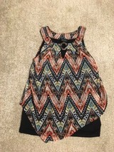 Women&#39;s AB Studio Sleeveless Top--Size S--Aztec Pattern - $9.99