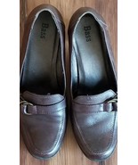 BASS Brand ~ Savvy ~ Women&#39;s Size 10 ~ Brown Leather ~ 3&quot; Hi Heel Shoes - $483.92 MXN
