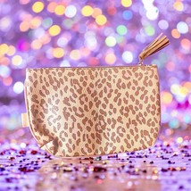 Ipsy Cheetah Leopard Print Glam Bag Plus Travel Makeup Cosmetic Bag 5”x9” NWOT - £13.53 GBP