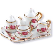Tea Set/1 Roseband 1.621/5 Reutter Porcelain Dollhouse Miniature - £24.09 GBP