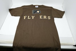 Philadelphia Flyers NHL Hockey Team Logo Brown Size Small 34-36 Cotton - £13.77 GBP