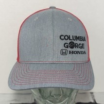 Columbia Gorge Honda Gray Red Snapback Hat Adjustable Ball Cap - $14.84