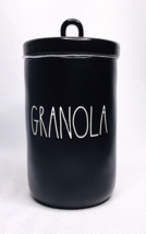 Canister Rae Dunn &quot;GRANOLA&quot; Black  NEW - $17.77