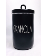 Canister Rae Dunn &quot;GRANOLA&quot; Black  NEW - $24.13 CAD