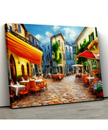 European Cafe Restaurant Terrace Patio Food 46, Canvas Wall Art, Canvas ... - £28.23 GBP+