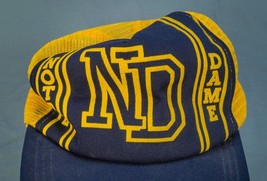 Vintage Notre-Dame Striped Mesh Snapback Trucker Hat Cap Dq-
show original ti... - £49.23 GBP