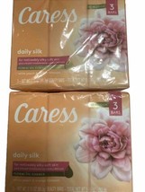 Caress Daily Silk Floral Oil Essence Silky Soft Skin Bar Soap, 3.15 oz, 6 Bars - £11.70 GBP