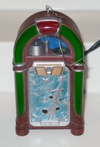 2008 Hallmark Swinging Swingin&#39; into Christmas Jukebox Lights &amp; Sound Ornament - £27.31 GBP