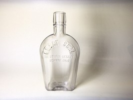Vintage Great Seal Pocket Flask Bottle Styron Beggs Co, Newark Ohio - £11.64 GBP