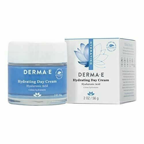 NEW DERMA E Hydrating Day Cream with Hyaluronic Acid Gluten Free All Natural 2oz - $26.59